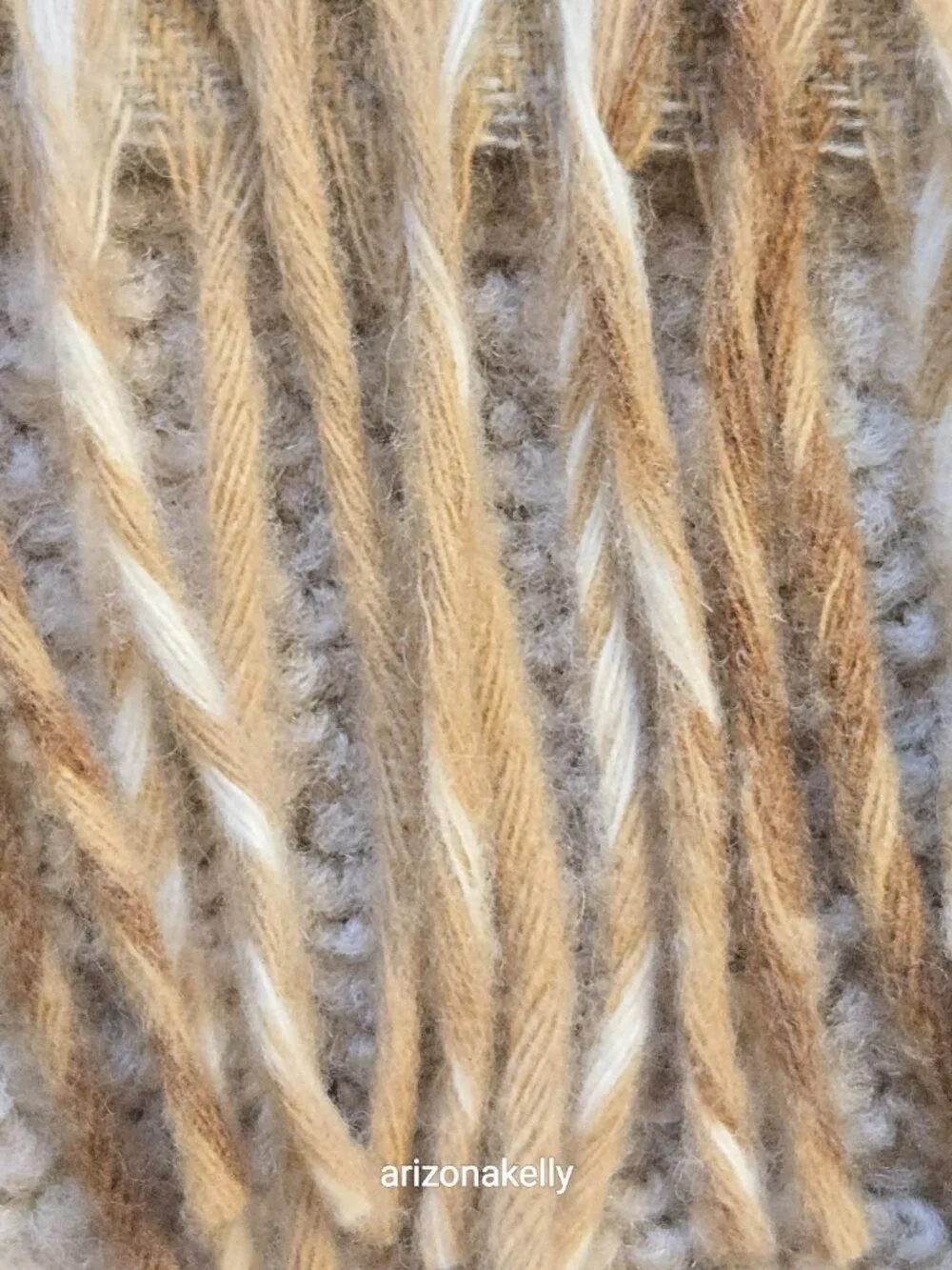 NWOT Highland Store Lambswool Scarf Tan & Grey Plaid Made in Britain